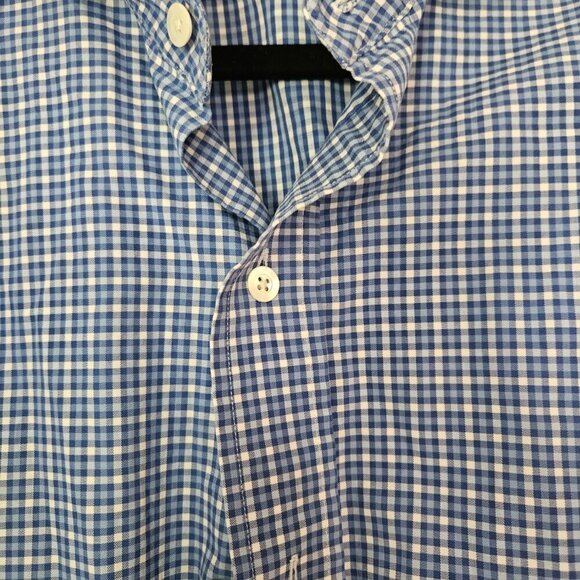 Mens Ledbury Button Up Dress Shirt Blue - Picture 2 of 8